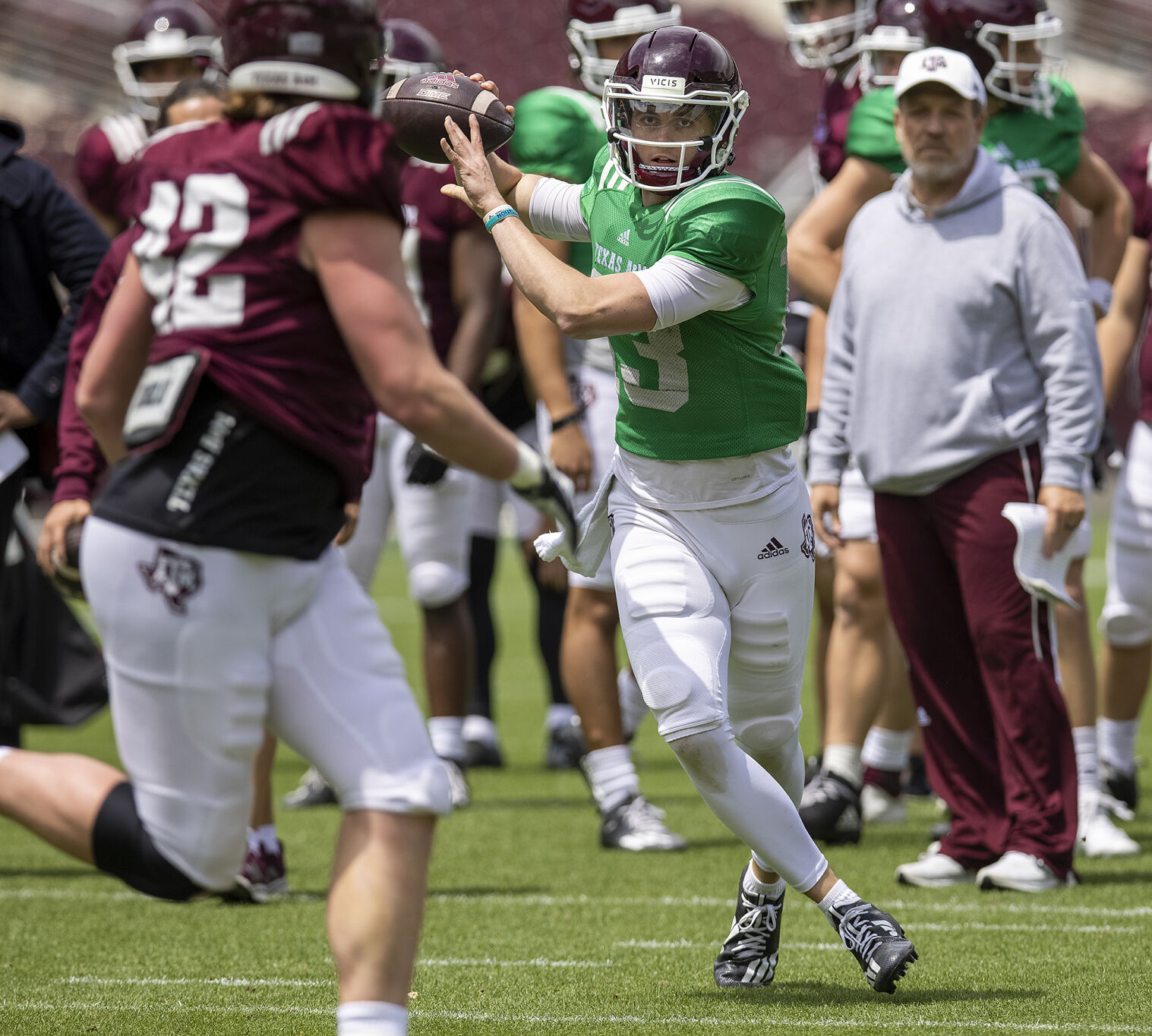 Spring football practice
